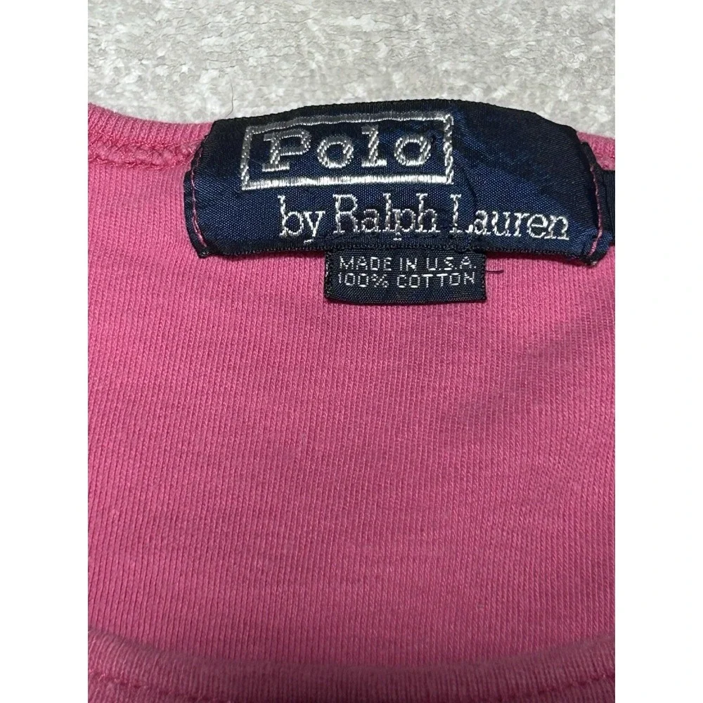Polo Ralph Lauren Men's L Vintage 90S Striped Cotton T-Shirt MADE IN USA RARE